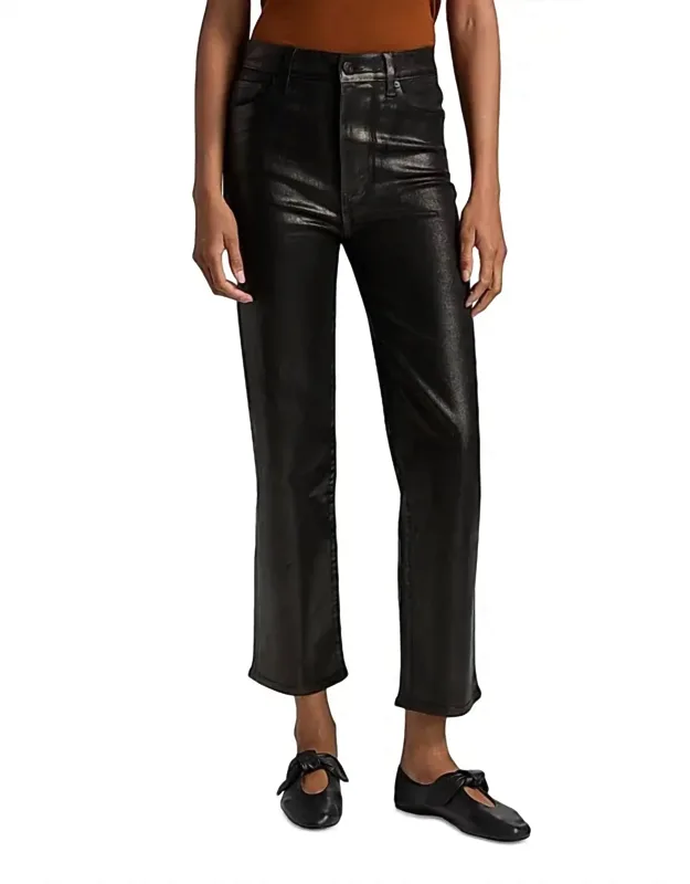 Le Sleek Straight Faux Leather Pants