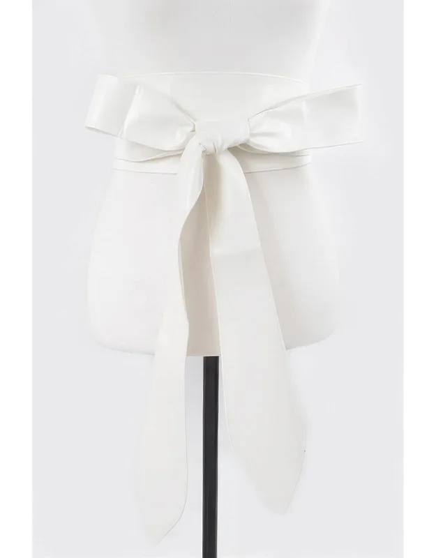 Faux Leather Kimono Belt