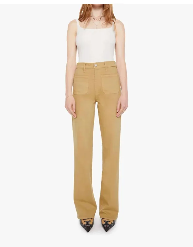 High Waisted Patch Pocket Jeans