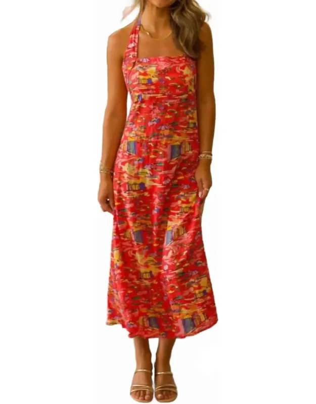 Halter Top Midi Dress