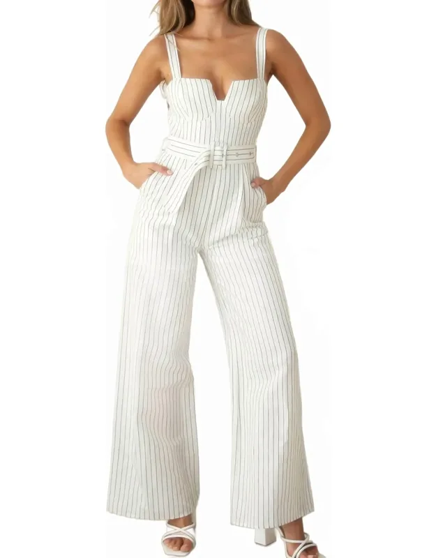 Striped Jumpsuit