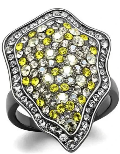 Light Stainless Steel Ring With Top Grade Crystal