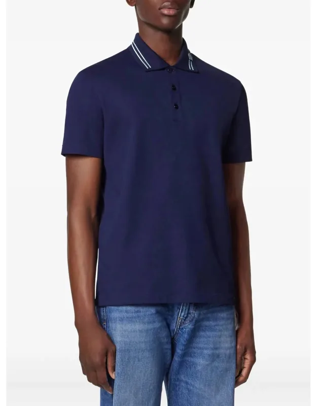 Embroidered Cotton Polo Shirt