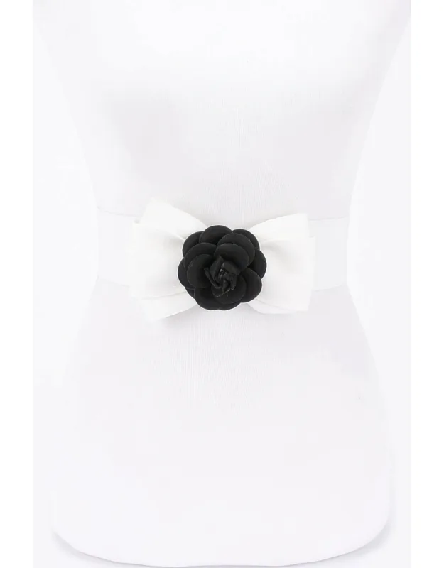Flower Bow Elastic Belt