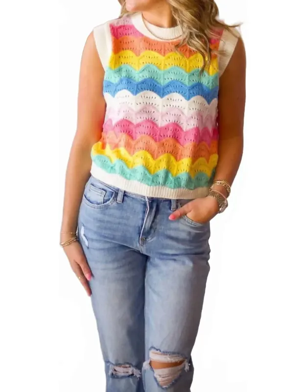 Rainbow Sweater Vest