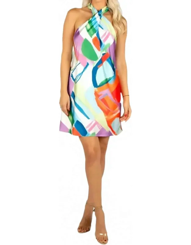 Abstract Paint Dress