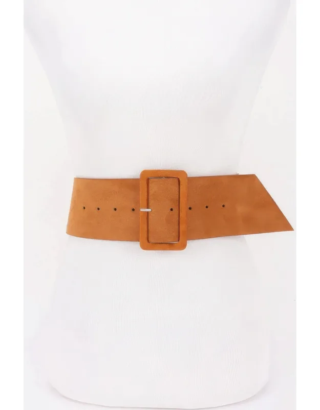 Rocker Style Wide Studded Waist Belt