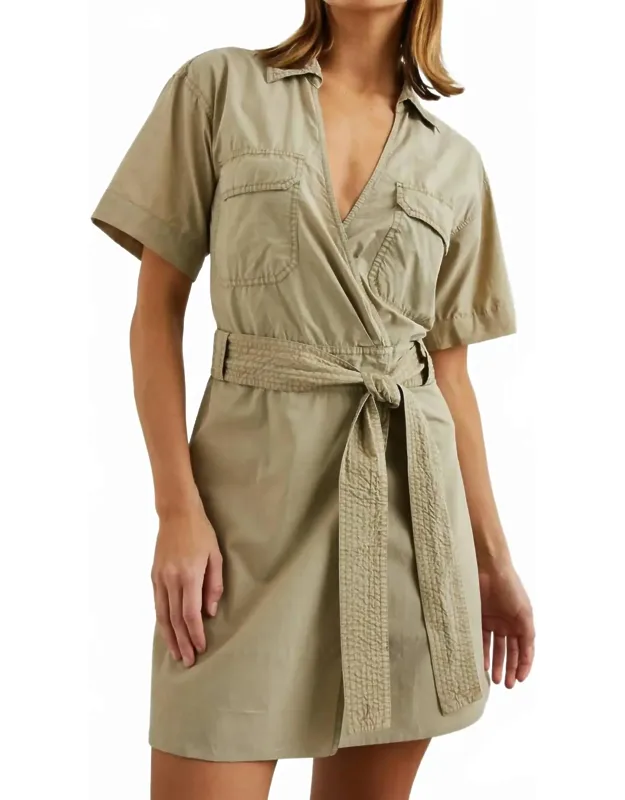 Sleek Tie-belt Dress