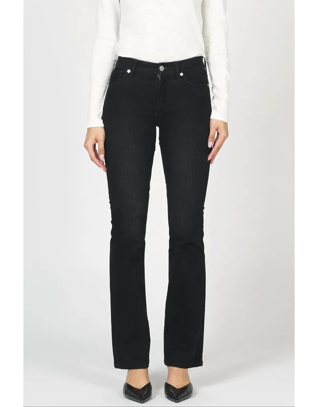 Suede Bootcut Jeans