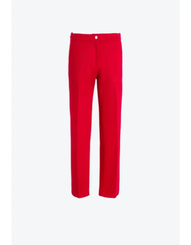 Structured Straight Leg Trousers