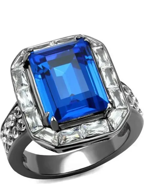 Light Stainless Steel Ring With Top Grade Crystal