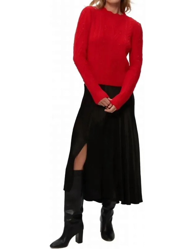 Pia Cable Knit Sweater