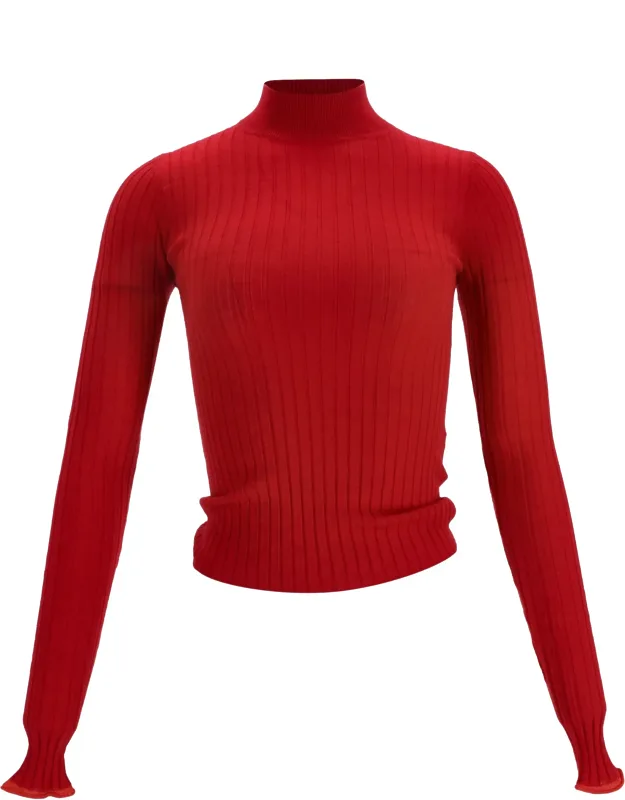 Ribbed-knit Sweater