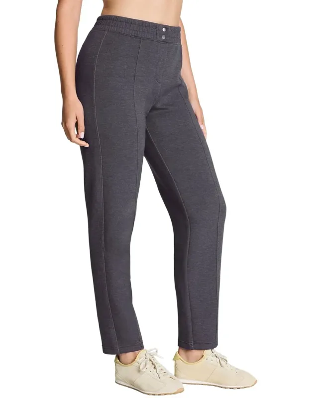 Brushed Slim Straight Pants