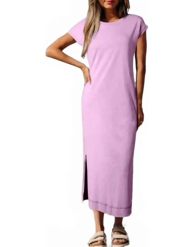 Pocketed T-shirt Maxi Dress