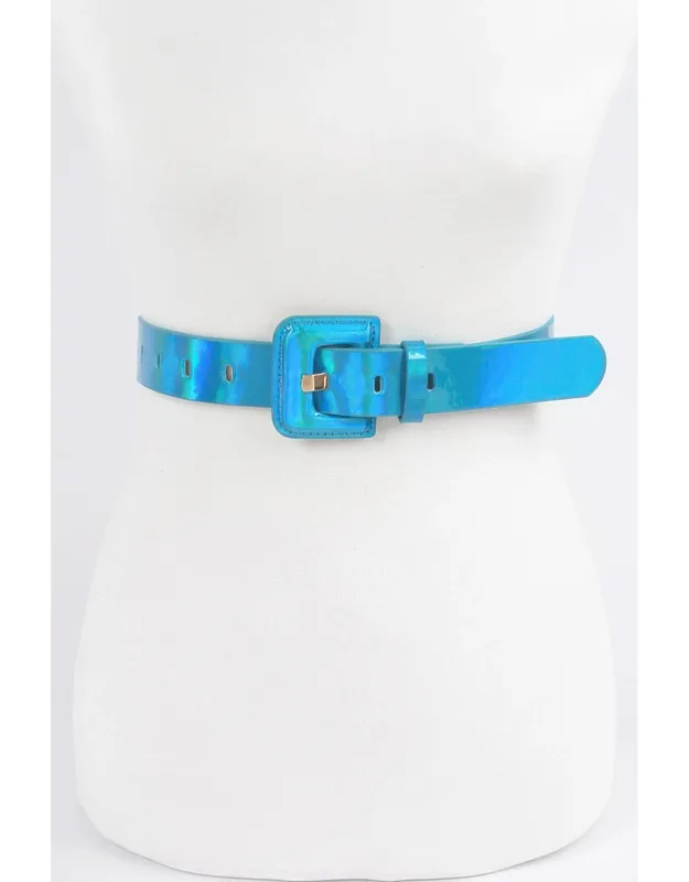 Hologram Metallic Belt