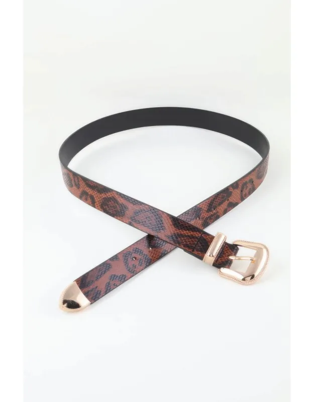 Wild Luxe Two Buckle Leopard Belt