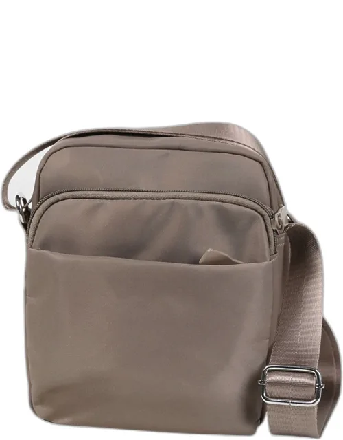 Compact Solid Multi Pocket Crossbody Bag