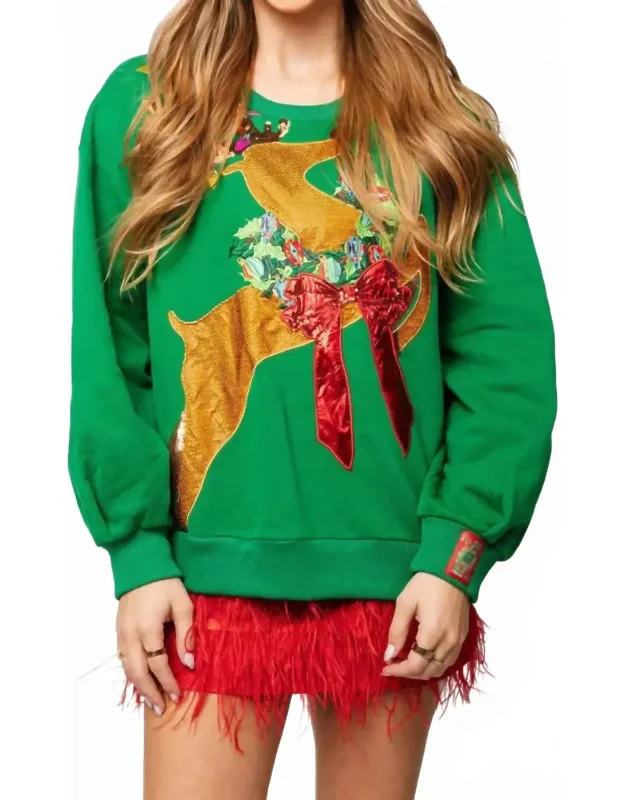 Rhinestone Rudolph Sweatshirt