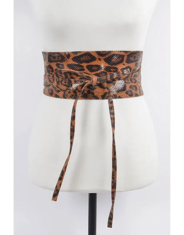Wild Luxe Faux Leo Waist Belt