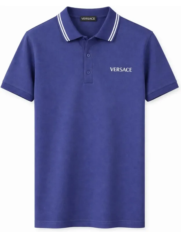 Embroidered Cotton Polo Shirt