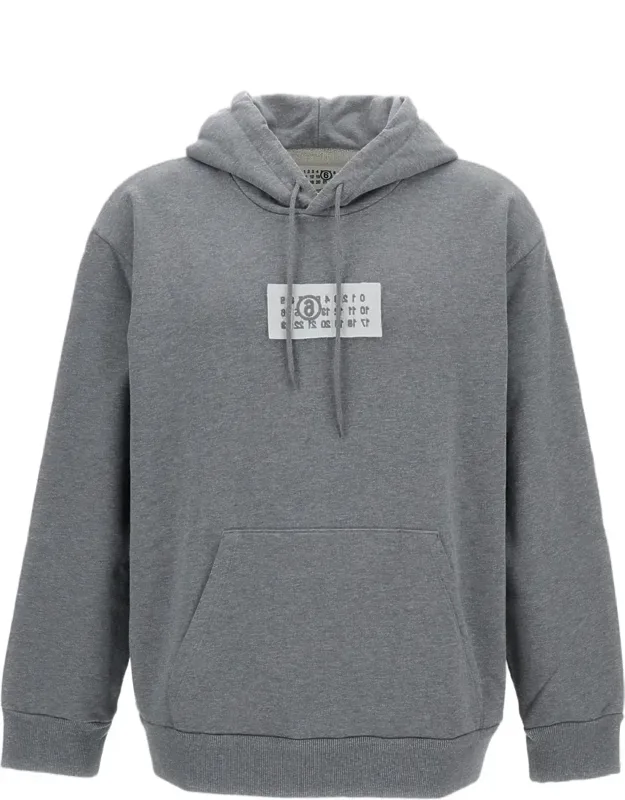 Boxy Fit Cotton Hoodie With Drawstring Hood And Kangaroo Pockets