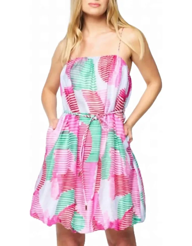 Bubble Hem Mini Dress
