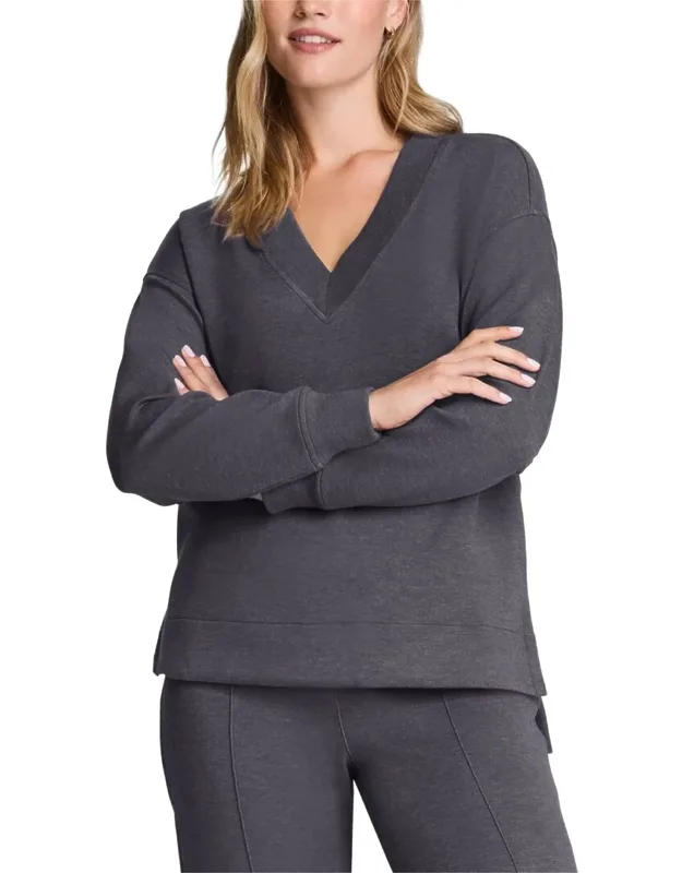 Brushed V-neck Tunic