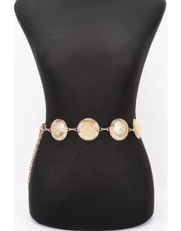 Retro Vintage Metal Chain Waist Belt