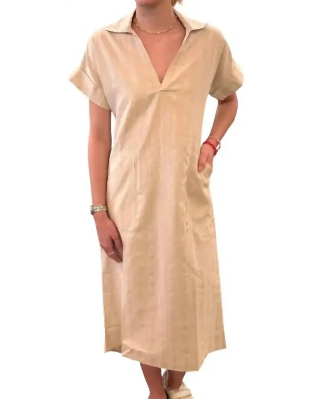 Linen Stripe Dress