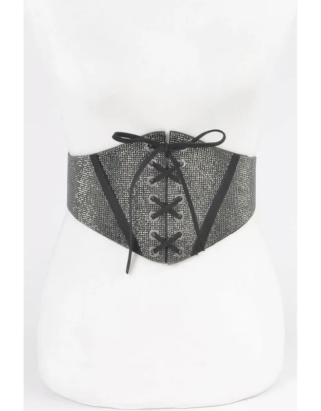 Rhinestone Corset Elastic Belt