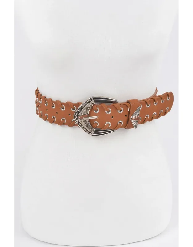 Multi Metal Eyelet Belt
