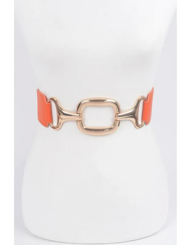 Metal Buckle Stretch Waist Belt