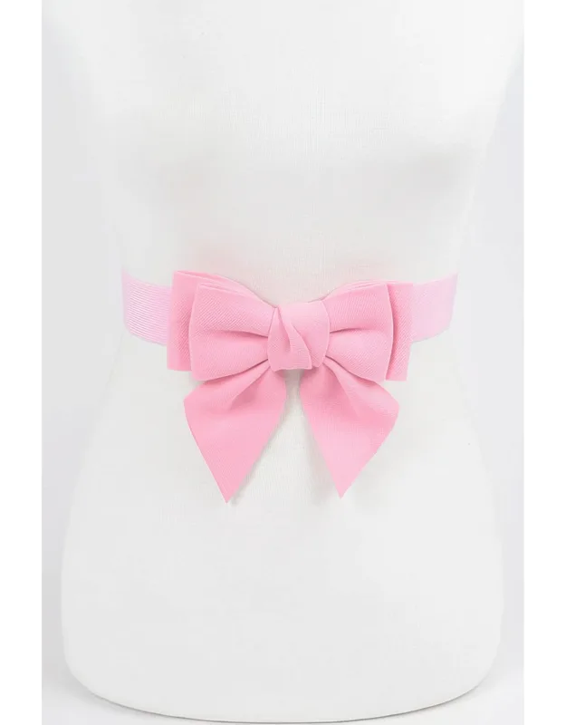 Ribbon Buckle Stretch Belt