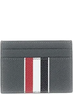 Pebble Grain Leather Double Card Holder