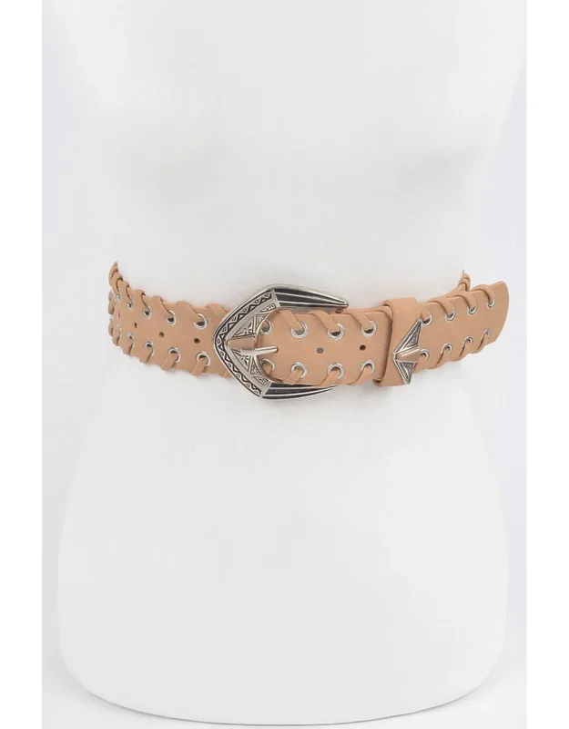 Multi Metal Eyelet Belt