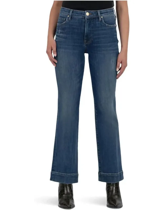 High Rise Ankle Flare Jeans