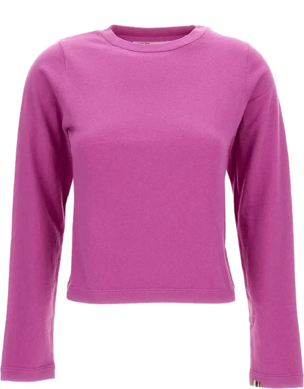 Oleander Pink Short Sleeve Sweater