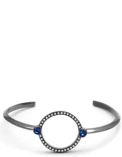 Light Stainless Steel Bangle With Top Grade Crystal