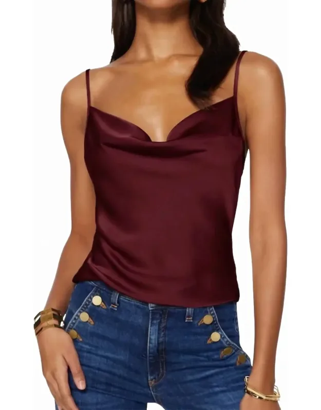 Cowl Neck Tank Top