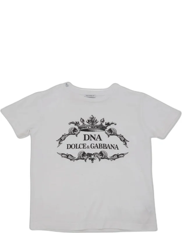 "dna" Logo Print Jersey Crewneck T-shirt