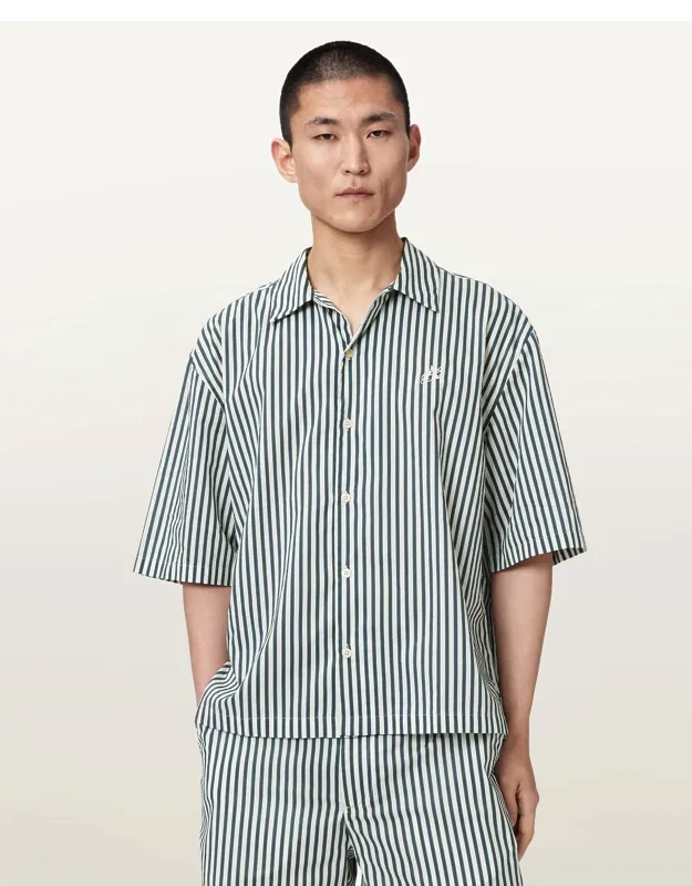 Chopin Boxy Short Sleeve Striped Shirt