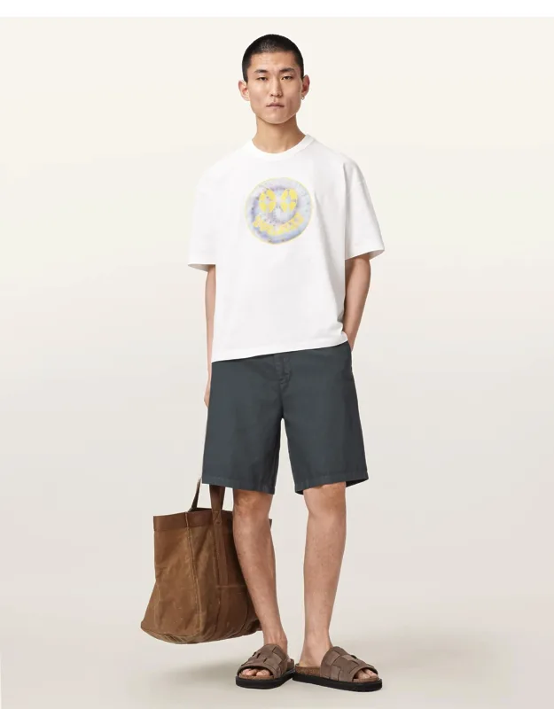 Relaxed Fit Linen Blend Shorts