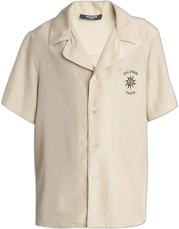 Silk Sun Logo Short-sleeve Shirt