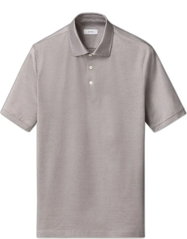 Filo Di Scozia Cotton Jacquard Polo Shirt