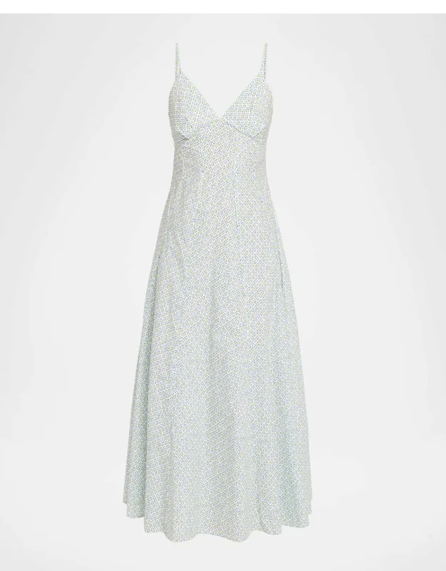 Geo-print Cotton Cami Maxi Dress