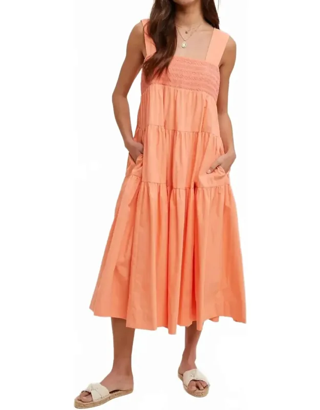 Boho Floral Midi Dress