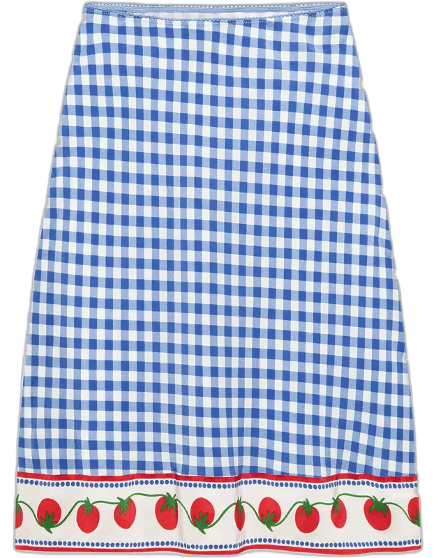 Gingham Tomato Skirt