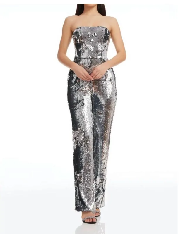 Sequin Strapless Jumpsuit