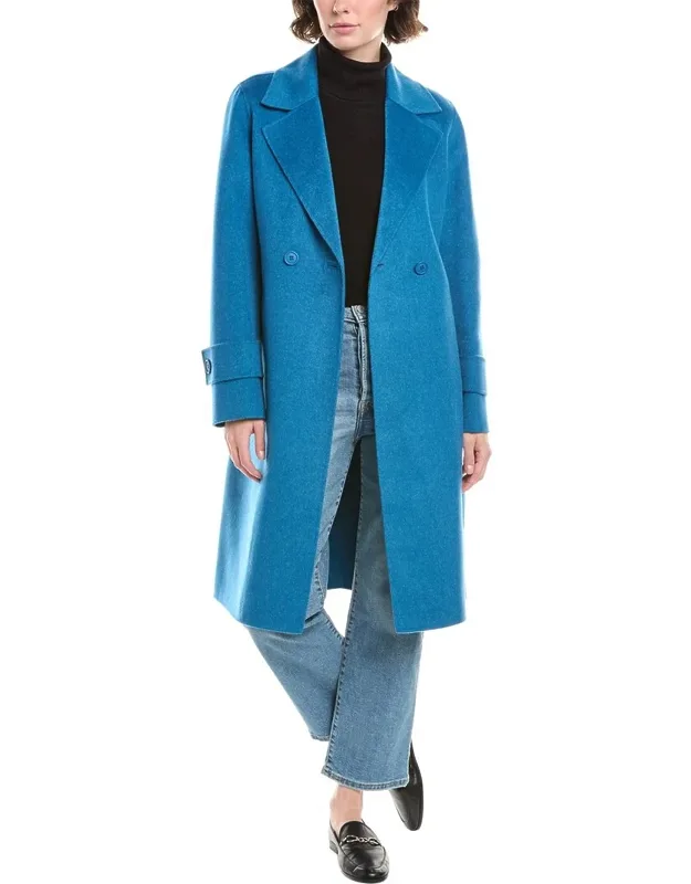 Belted Wool & Cashmere-blend Coat